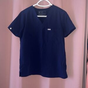 FIGS | Navy Blue Catarina One-Pocket Scrub Top | Size: Small (Regular)